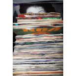 Cased collection of 7'' singles