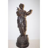 Large spelter figure Height-53cm