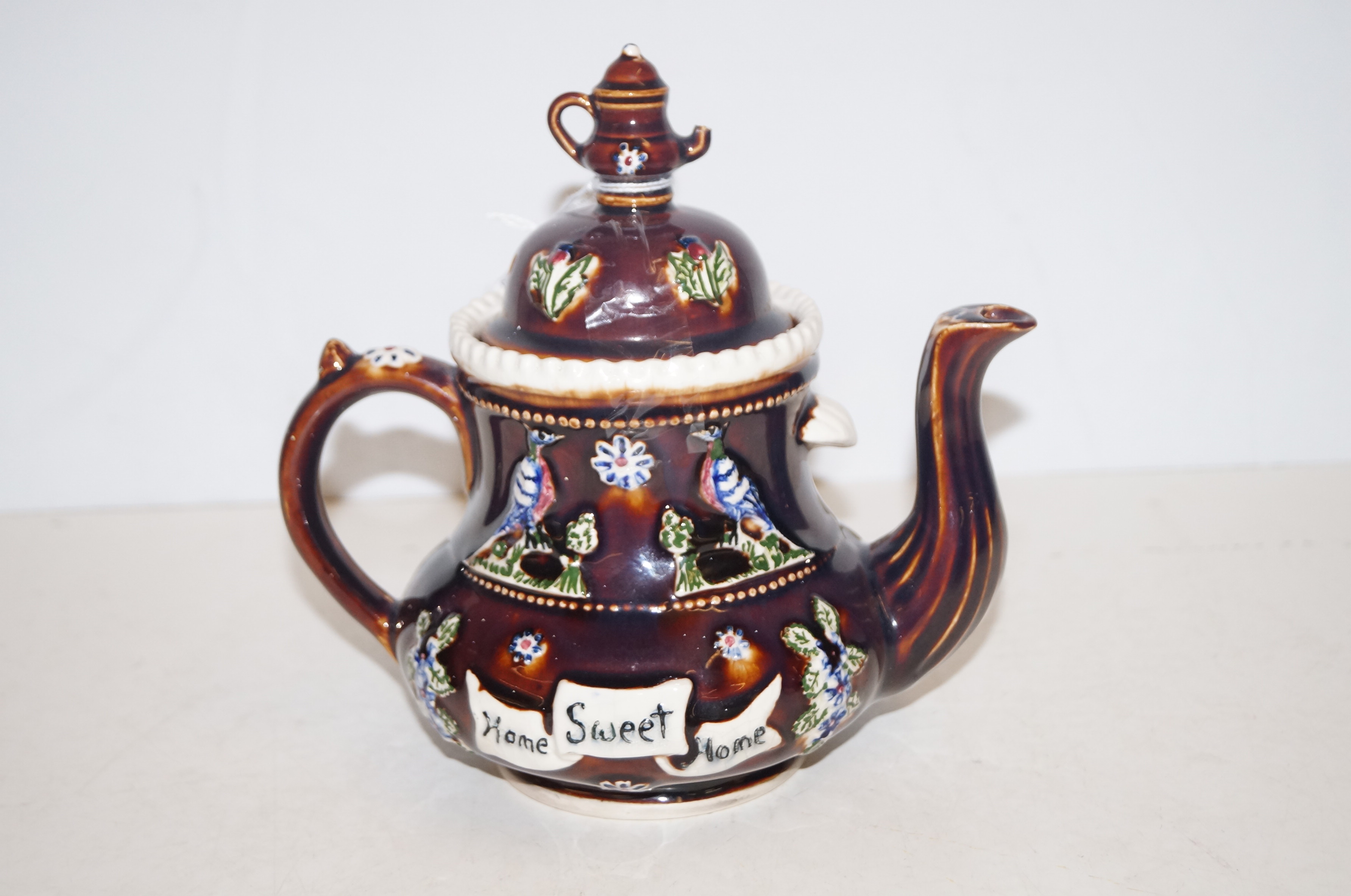 Bargeware teapot home sweet home (AF to lid)