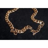 Gold effect curb chain