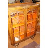 Oak display cabinet