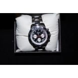 Gents Rotary tachymeter triple sub dial wristwatch