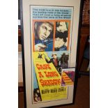 Original 1959 Movie Poster 'Cast A Long Shadow'. F