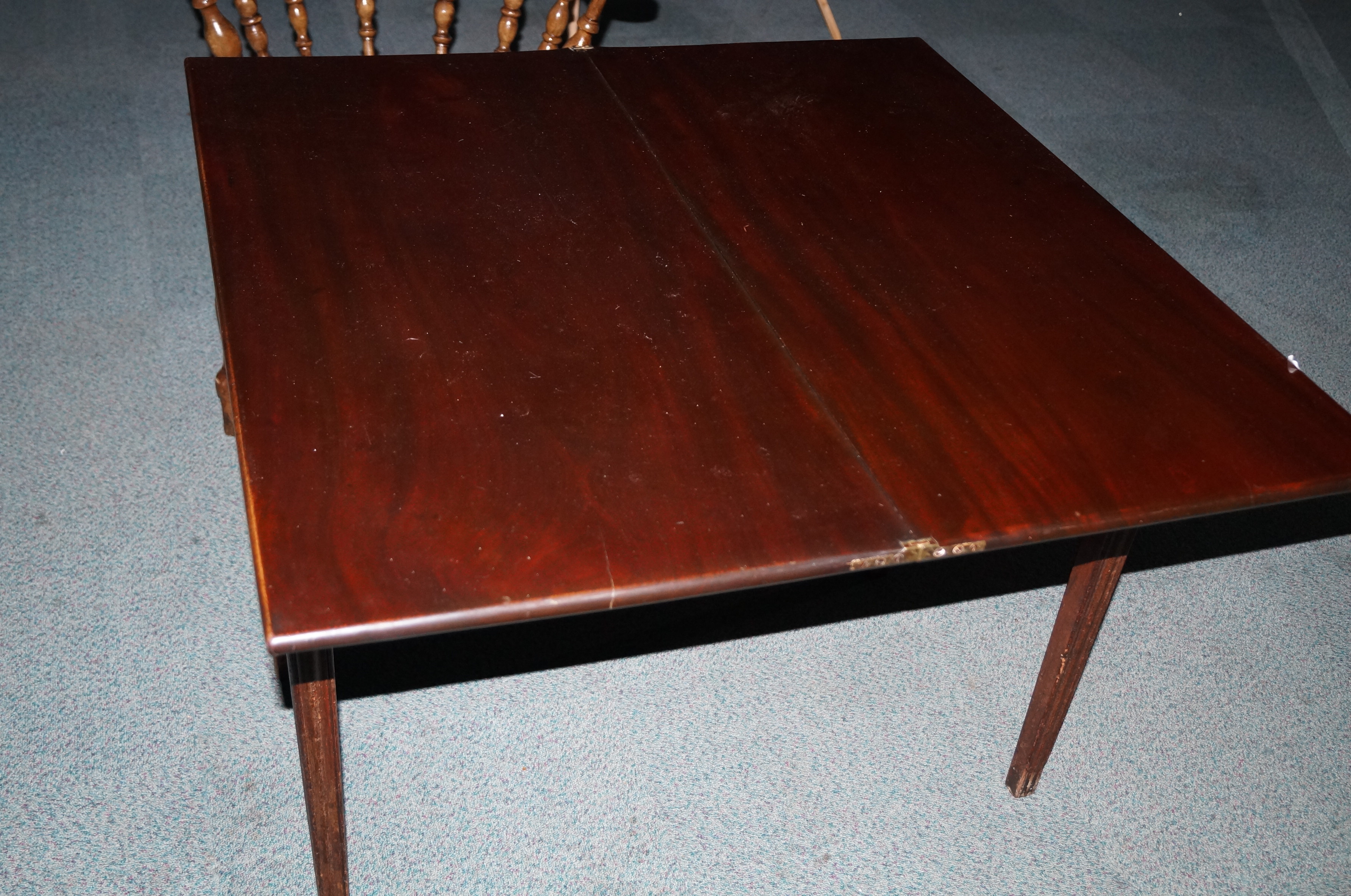 Georgian Mahogany Table with Cutlery Drawer