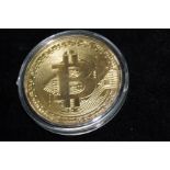 Gold Plated Commemorative Bitcoin