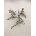Three Lladro Ballerina figurines