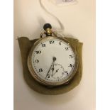 A 9ct pocket watch by Vertex