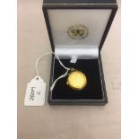 A half sovereign Limited Edition watch pendant (2002)