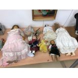 Vintage dolls to inc china heads,