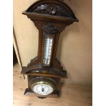 An edwardian mahogany barometer