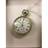 A gold ladies pocket watch