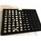 A tray of 100 dress ring