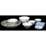 A collection of Chinese blue and white wares: Ming dynasty,