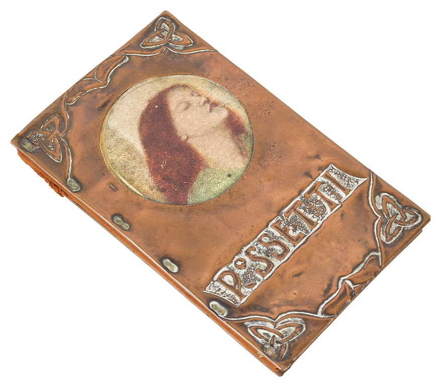 An Arts and Crafts Copper Bound Book: "The Blessed Damozel and Other Poems by Dante Gabriel