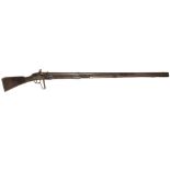 A Rare 18th Century Flintlock Wall Gun by Lyndon: Of large proportions,
