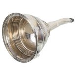 A George III Silver Wine Funnel: By Lias Brothers, London 1823,