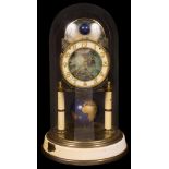 A Kaiser 400 Day Anniversary Clock: In glass dome,