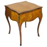 A Kingwood Marquetry Butler's Table: With brass mounts & fittings,