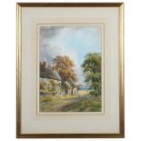 Charles McKinley (British, 19th century): A rural landscape, watercolour, signed lower left,