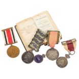 A Florence Nightingale Signed Book and Crimea Medals: Crimea Medal and Four Bars, Sebastapol,