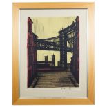Bernard Buffet (French, 1928-1999): Brooklyn Bridge, colour lithograph,
