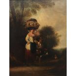William Shayer, Senior (British, 1787-1879): 'Going to Market', oil on canvas,
