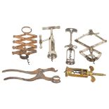 Six Articulated and Mechanical Corkscrews
