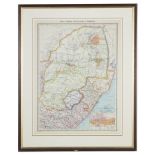 Two 19th/20th century maps of South Africa to include 'Cape Colony & The Diamond Fields' & 'Natal,