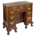 An American 18th Century Bureau-Desk: An incredibly rare Chippendale period bureau-desk ,