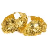 A Pair of George IV Silver Gilt Neck Collars: London 1829, by Samuel Jackson,