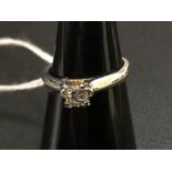 A brilliant-cut solitaire diamond ring 0.