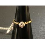 A brilliant-cut solitaire diamond ring 0.