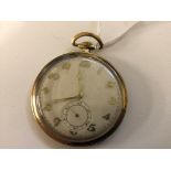 A Movado 9ct pocket watch