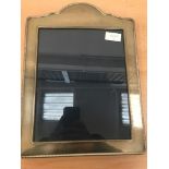 A large HM silver reeded photograph frame