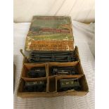 A boxed Hornby gauge pre-war No 1 Special Goods Set