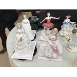 Three Coalport figures: 'Young Victoria',