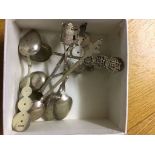 A quantity of Oriental silver teaspoons