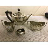 A HM silver tea service;