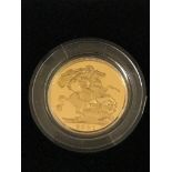 A cased proof sovereign (2001)