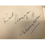 An autograph book multi-signed to inc Bud Flanagan, Chesney Allen,