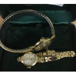 Ladies gold watches: Longines and Rotary