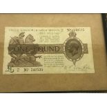 British £1 banknote signed by N K Warren Fisher No.