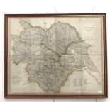 A map of Yorkshire, published Henry Teesdale and Co,