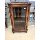 A 19th century walnut music cabinet