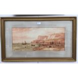 A watercolour of Cromer Beach,Norfolk, signed Lewis,