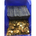 A large quantity of British World coins, Victorian; together with 37 Whitman folders,