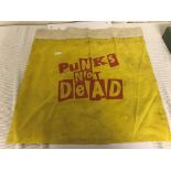 A Sex Pistols punk rock concert banner