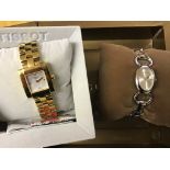 Boxed Tissot and boxed Gucci ladies watches (2) (Note: All proceeds to be donated to St Francis