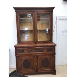 A 19th century mahogany secretaire bookcase