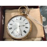 An 18ct pocket watch by Thomas Lancaster Whipp,